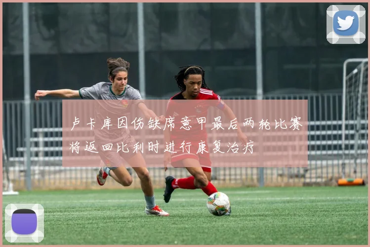 卢卡库因伤缺席意甲最后两轮比赛将返回比利时进行康复治疗